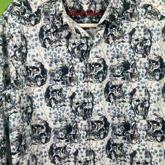 Robert Graham Long Sleeve Shirt. Skull. Small. Button Down. New with Tags - Picture 1 of 11